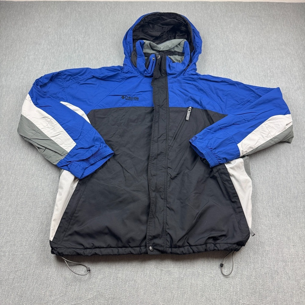 Columbia Jacket Mens XL Blue Vertex Interchangeable Core Waterproof Breathable